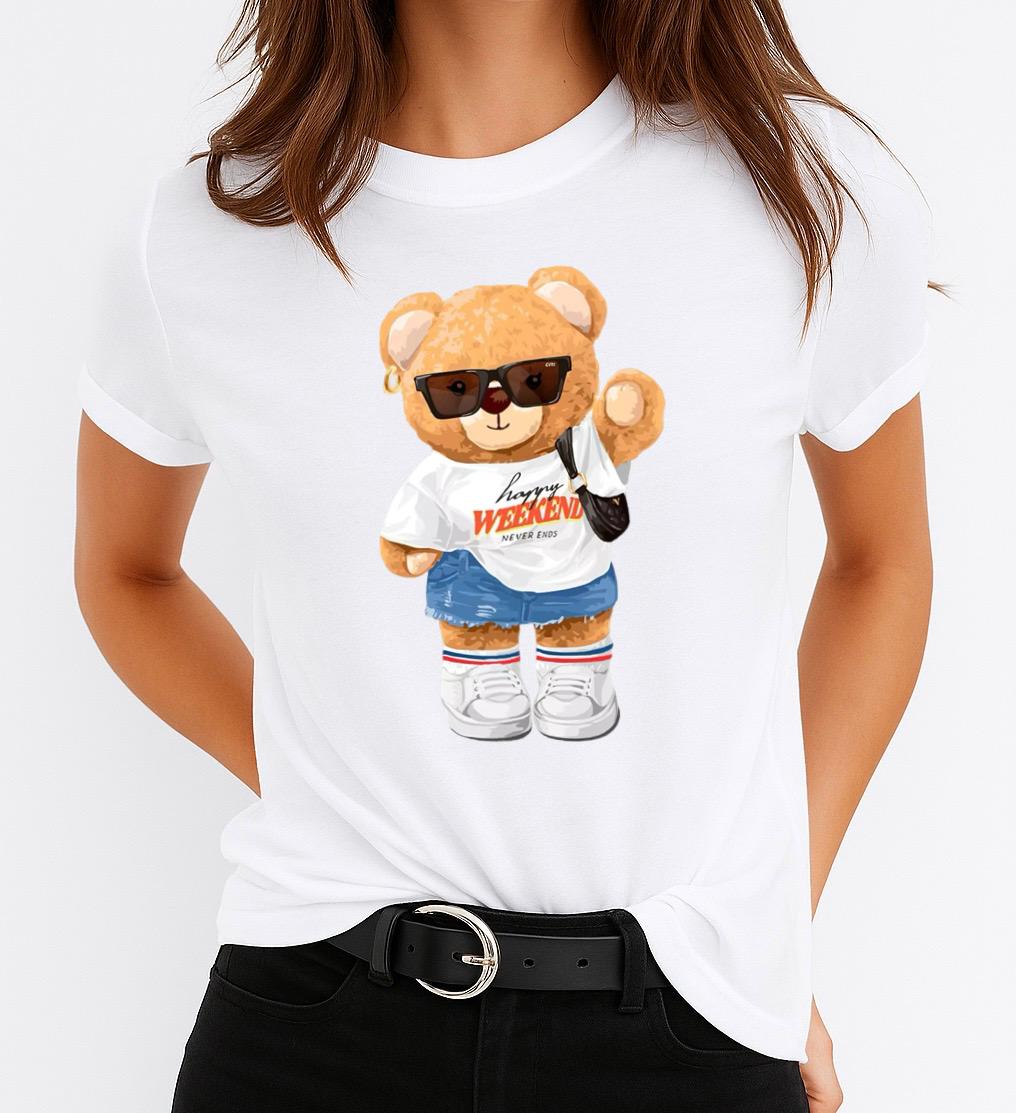 Tricou dama din bumbac 100% Style Bear