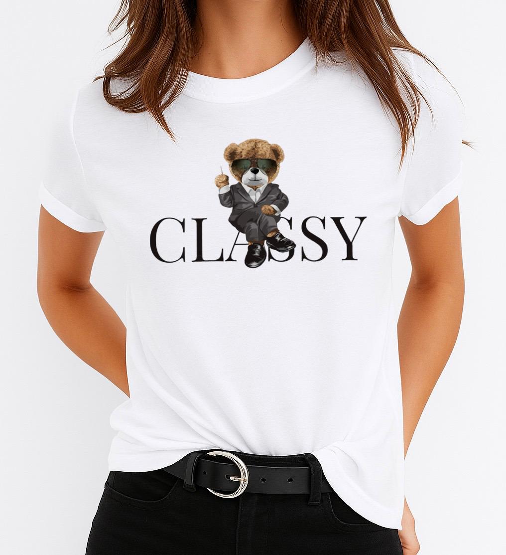 Tricou dama din bumbac 100% Classy