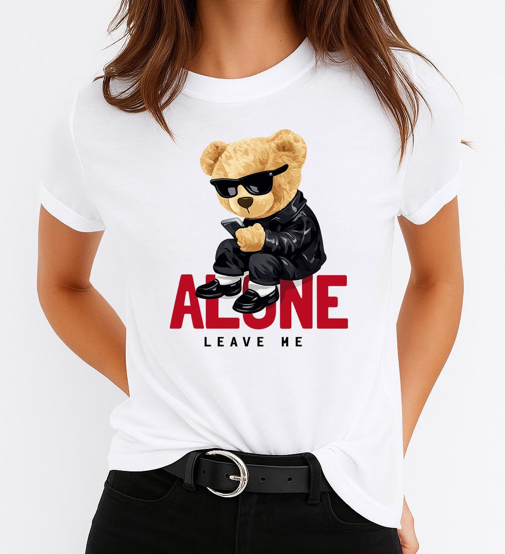 Tricou dama din bumbac 100% Alone