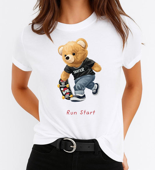 Tricou dama din bumbac 100% Run Start