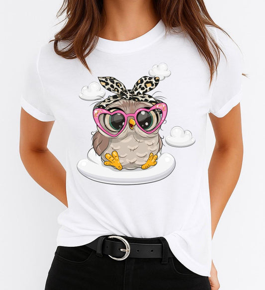 Tricou dama din bumbac 100% Owl