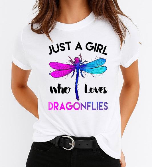 Tricou Alb Dama din Bumbac 100% - Just a Girl