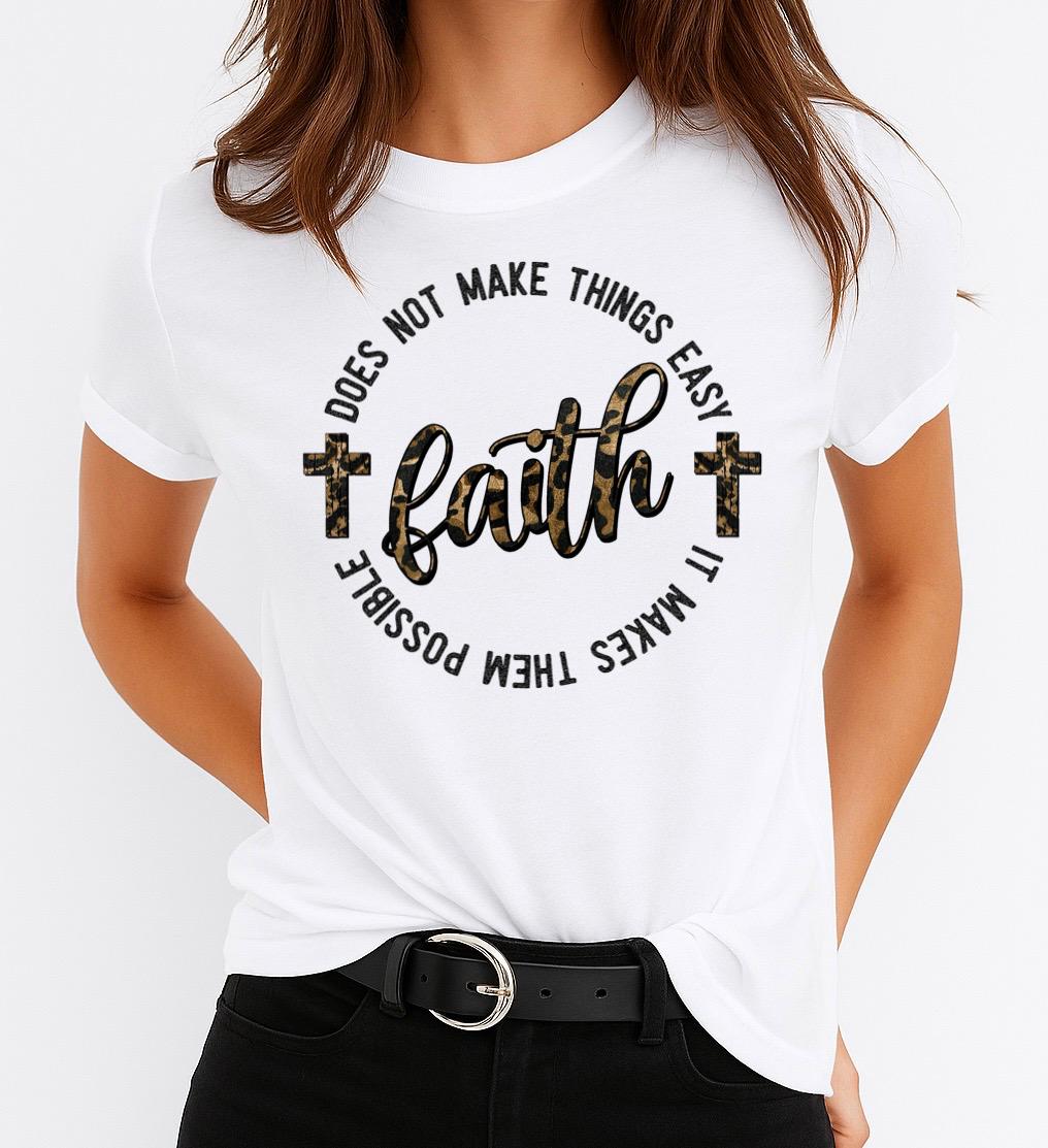 Tricou dama din bumbac 100% Faith 3