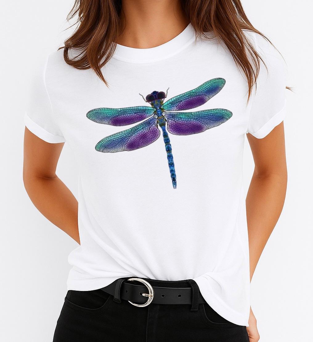 Tricou dama din bumbac 100% Libelula 2