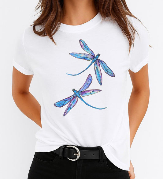 Tricou dama din bumbac 100% Dragon Fly
