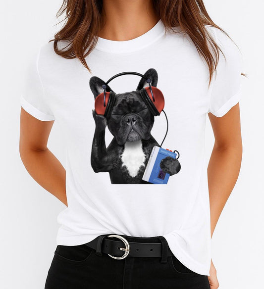 Tricou dama din bumbac 100% Love Music