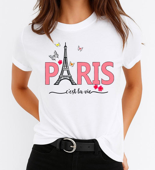 Tricou dama din bumbac 100% Paris