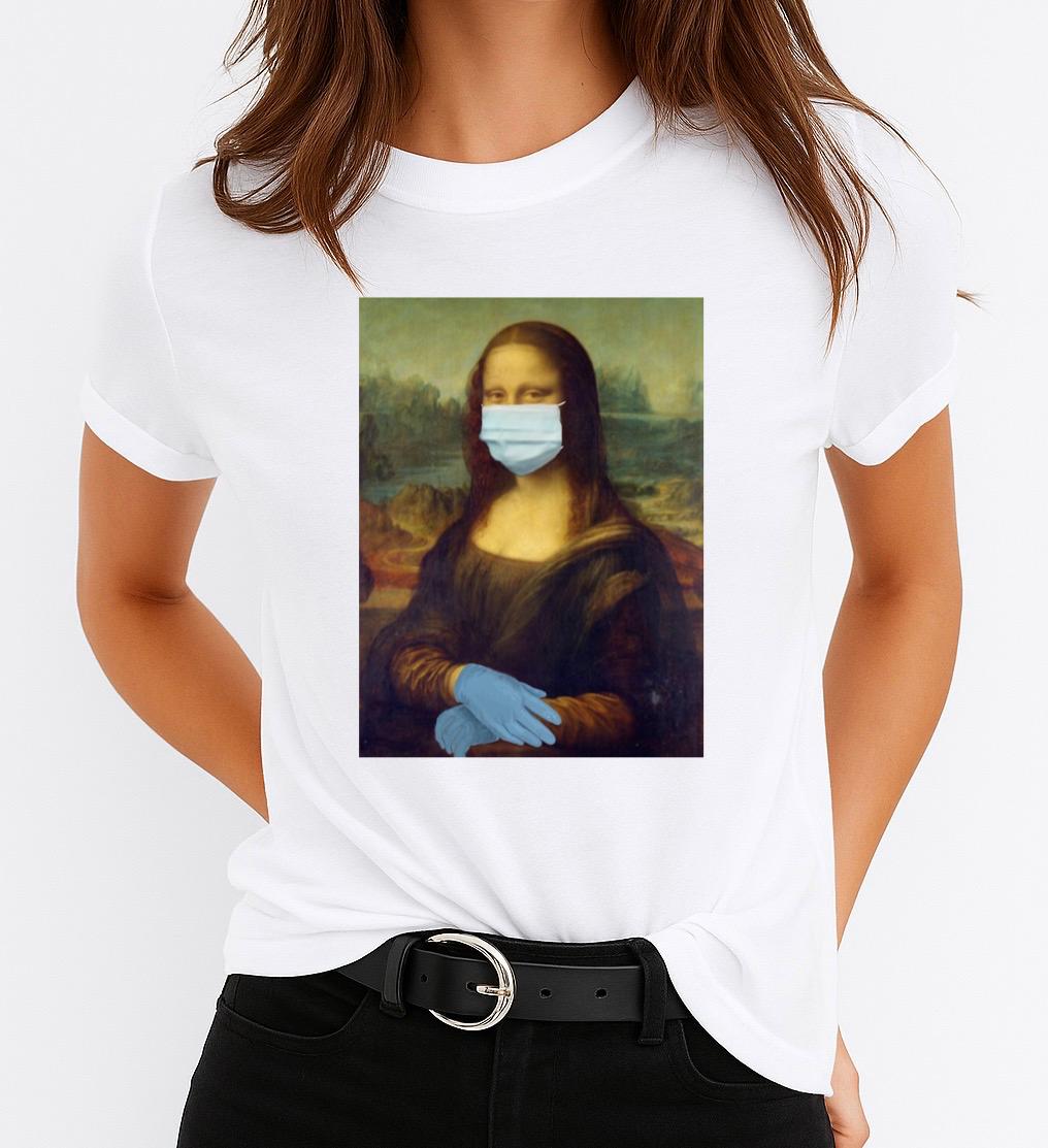 Tricou dama din bumbac 100% Mask On