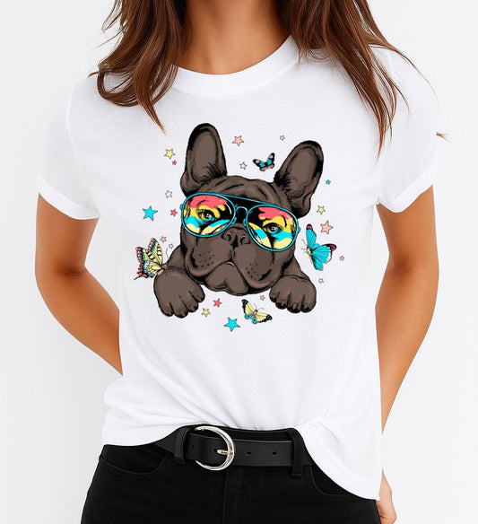 Tricou dama din bumbac 100% Crazy Dog