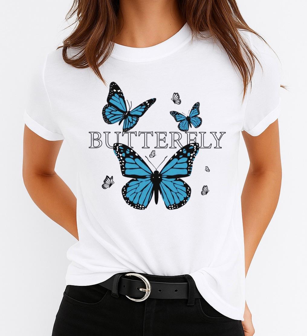 Tricou dama din bumbac 100% Butterfly