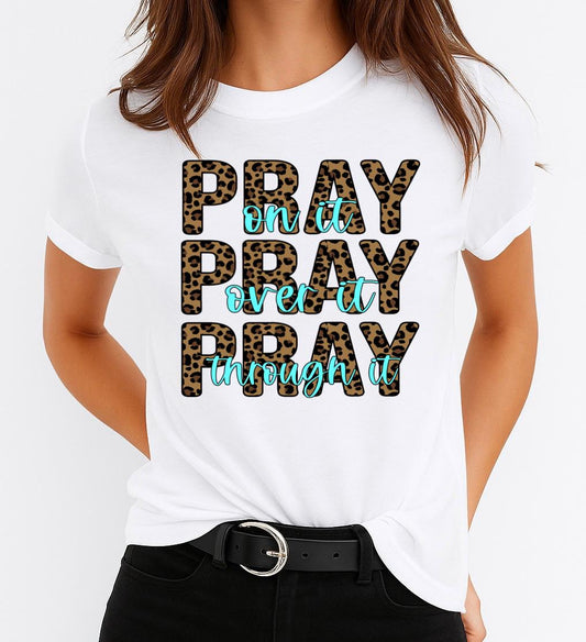 Tricou dama din bumbac 100% Pray 2