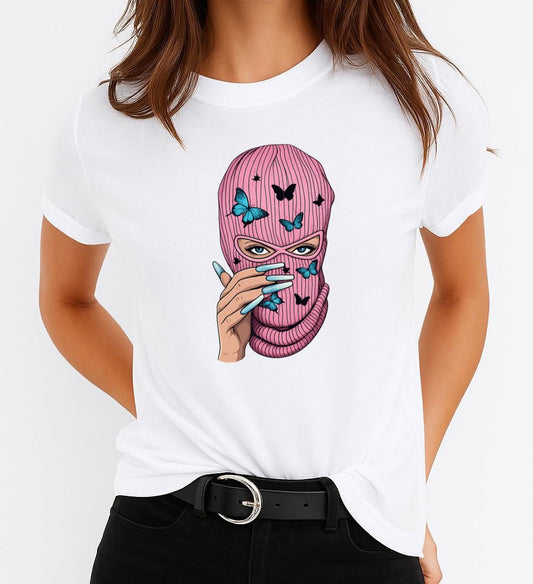 Tricou dama din bumbac 100% Roz Fashion