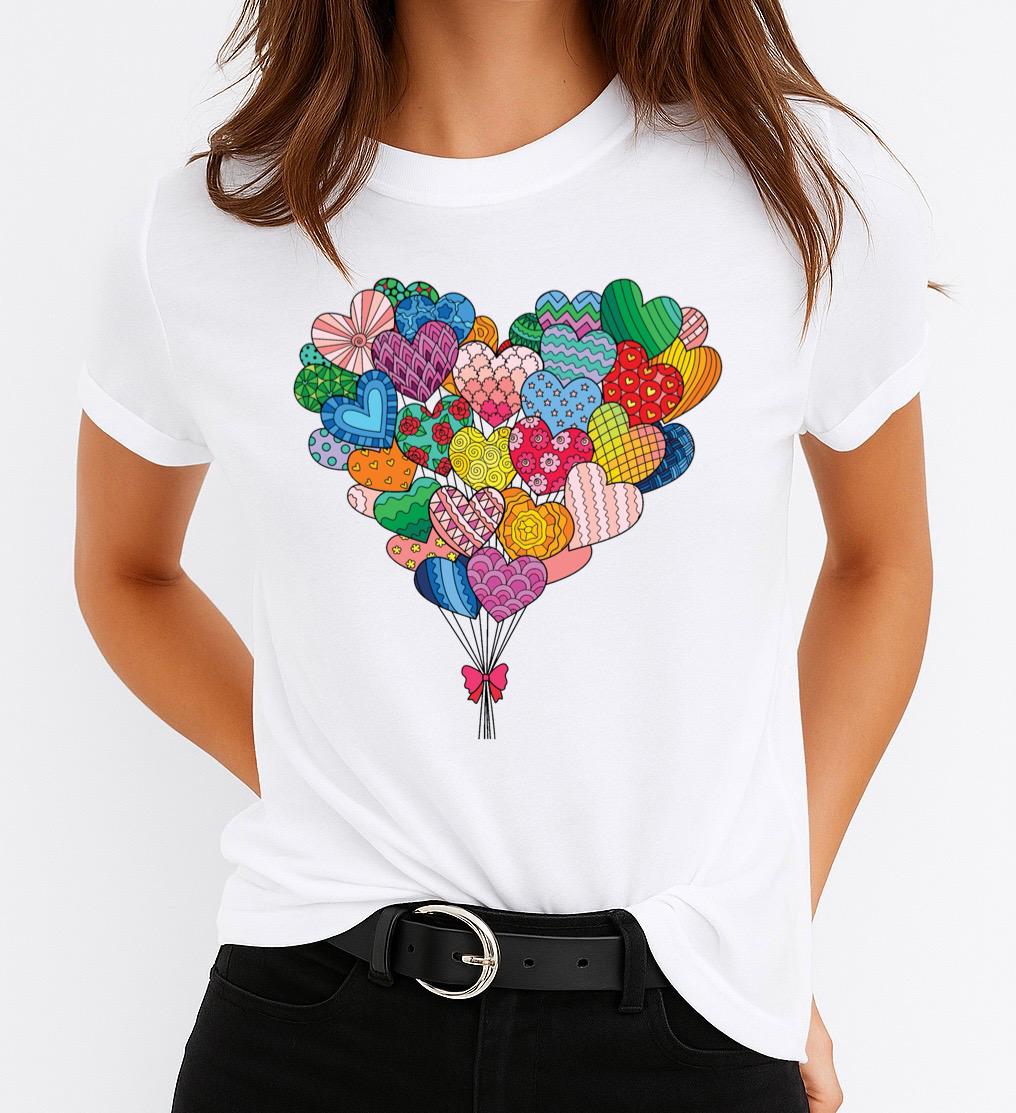 Tricou dama din bumbac 100% Basket Love