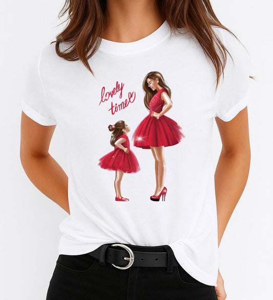 Tricou dama din bumbac 100% Lovely Time