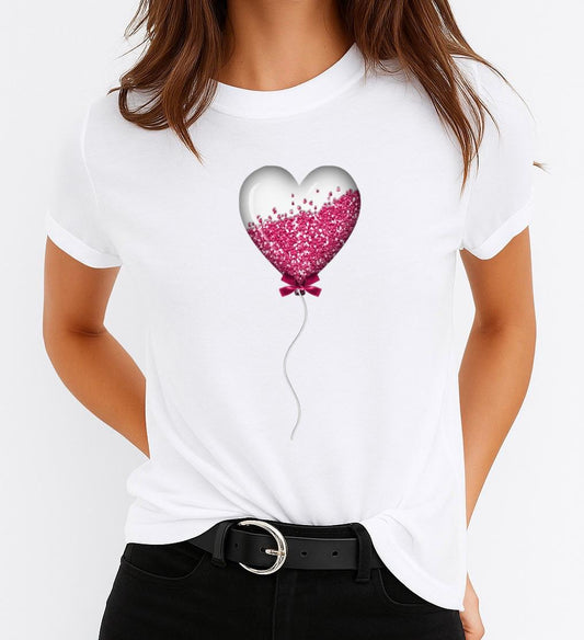 Tricou Dama 1 Balon – Bumbac 100%