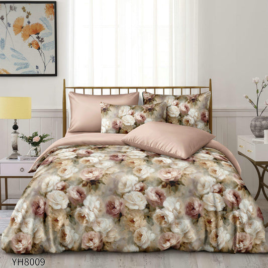 Lenjerie de pat dublu FINET, cu elastic, 4 piese F-541