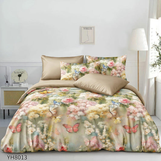 Lenjerie de pat dublu FINET, cu elastic, 4 piese F-544