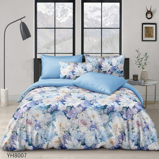 Lenjerie de pat dublu FINET, cu elastic, 4 piese F-504