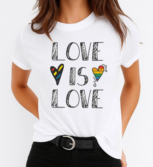 Tricou Dama Love Is Love – Bumbac 100%