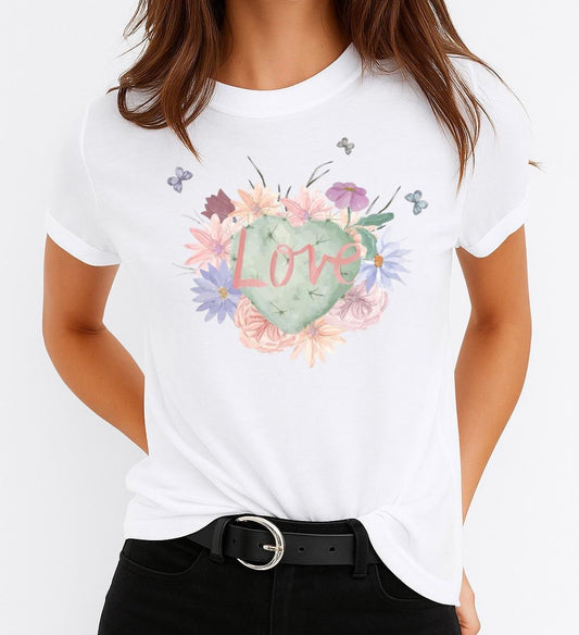 Tricou Dama Love 2 – Bumbac 100%