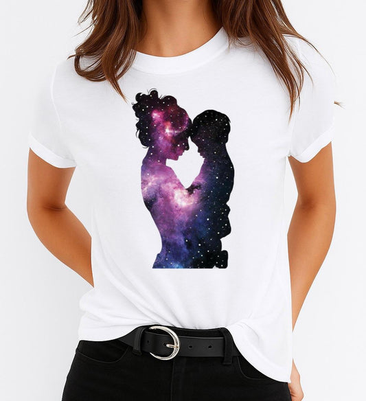 Tricou dama din bumbac 100% Galaxy Love