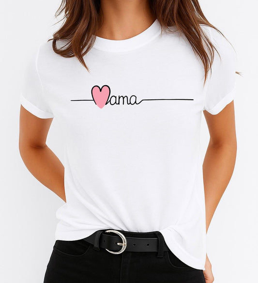 Tricou dama din bumbac 100% Pink Love Mama