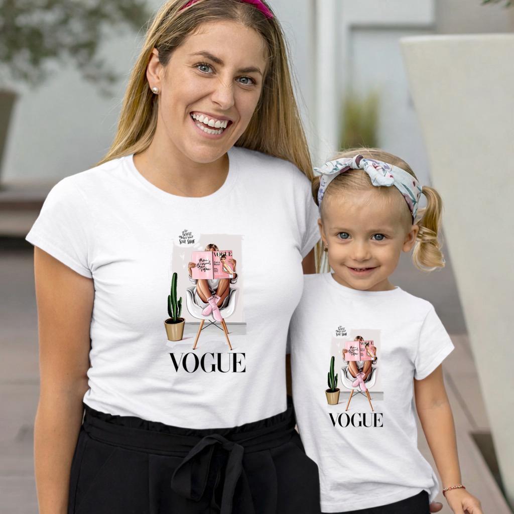 Set Tricouri Mama si Copil din Bumbac 100% - Mama si Fata 33