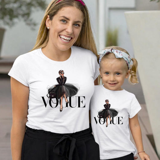 Tricouri din bumbac 100% Mama si fata 34