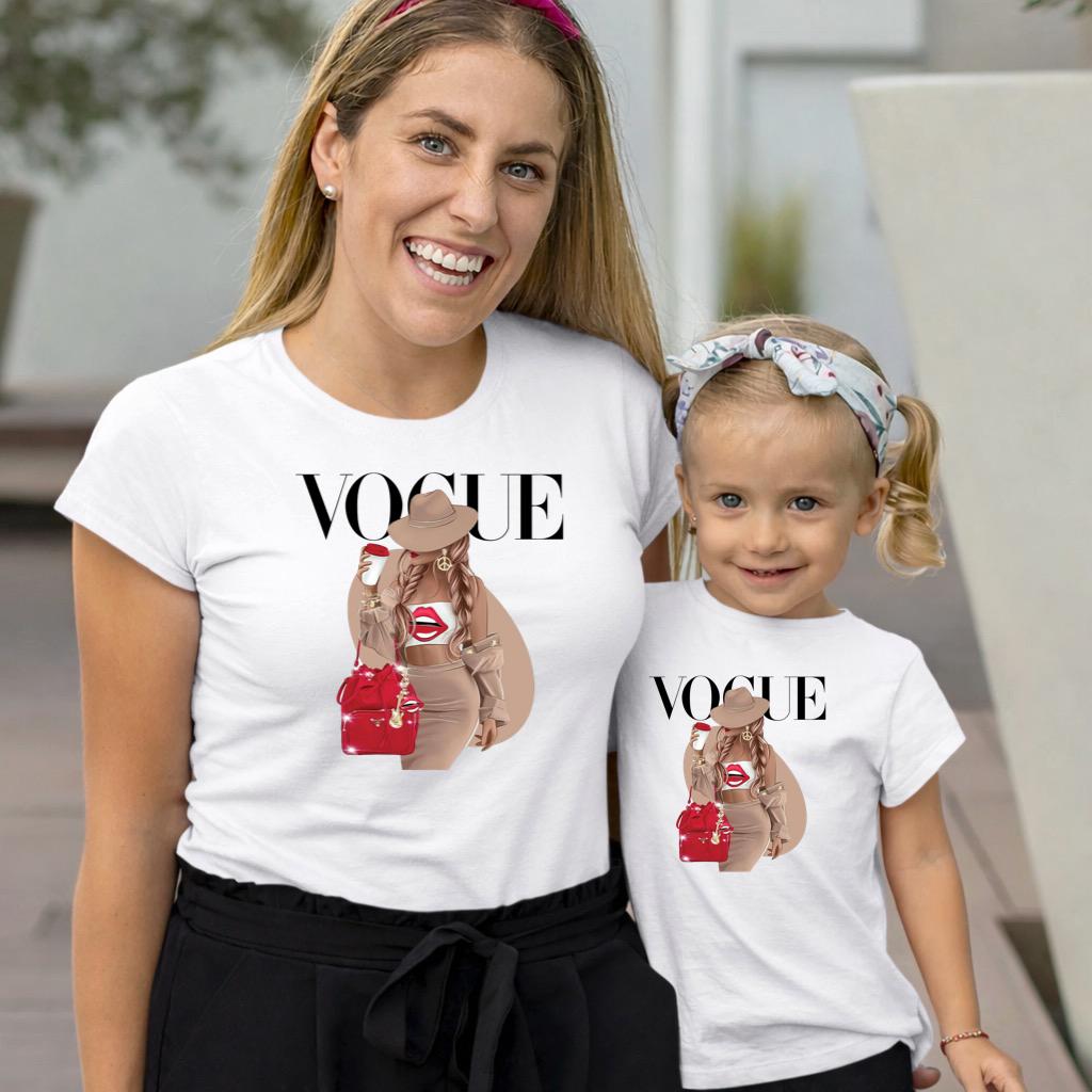 Set Tricouri Mama si Copil din Bumbac 100% - Mama si Fata 37