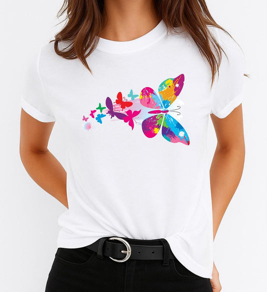 Tricou dama din bumbac 100% Nice Butterfly