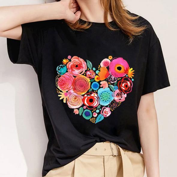Tricou Black Nice Heart (6641502748856)