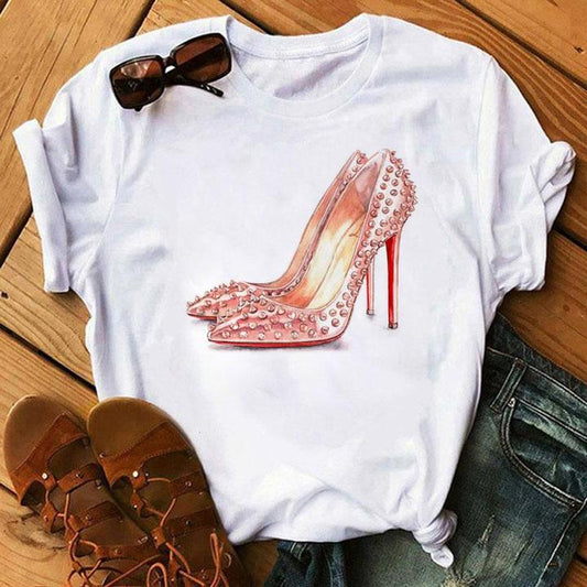 Tricou 2 Pink Heels (6871362699448)