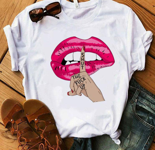 Tricou Pink Lips (6708279902392)