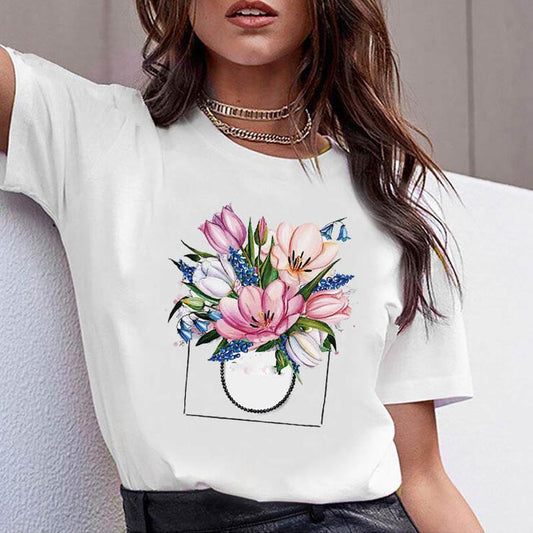 Tricou Flowers Cart (6584330911928)