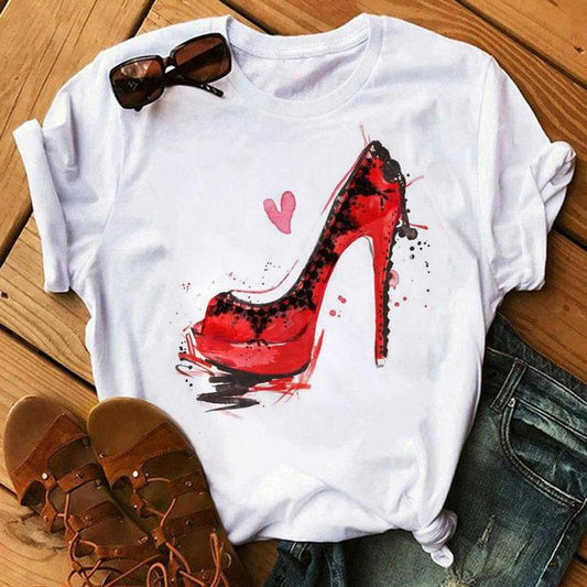 Tricou 2 Red Heels (6871363453112)