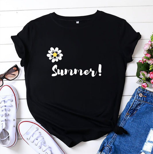 Tricou Negru Summer (6895393505464)