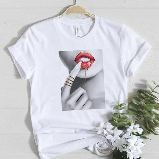 Tricou Sweet Red Lips (6708231209144)