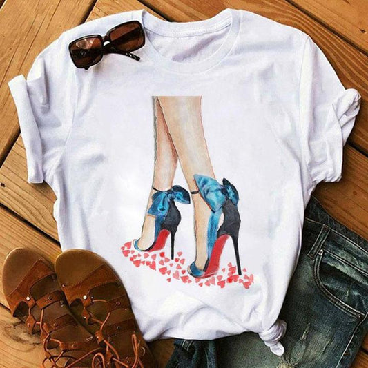 Tricou 2 Blue Heels (6871364731064)