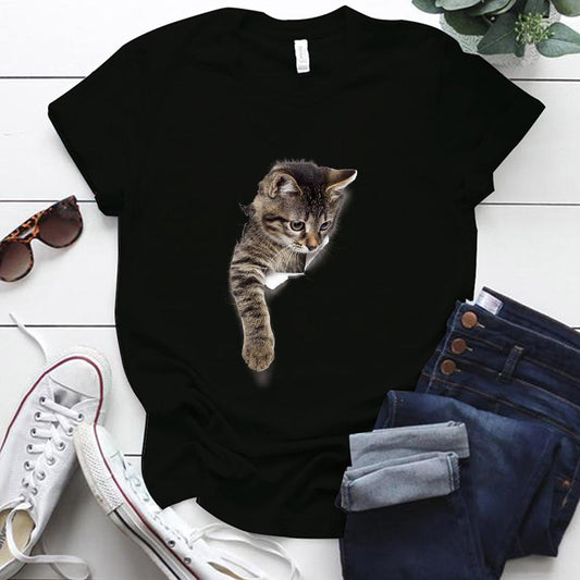 Tricou Negru Cat 2 (6895391965368)