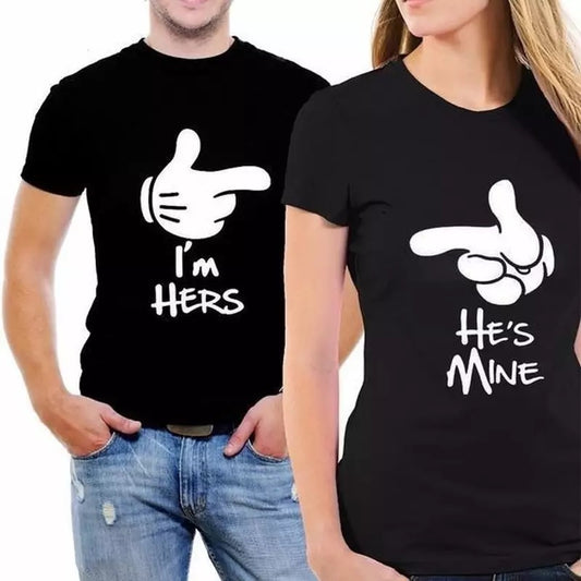 Tricouri Cuplu I'm Hers / He's Mine (6626032353464)