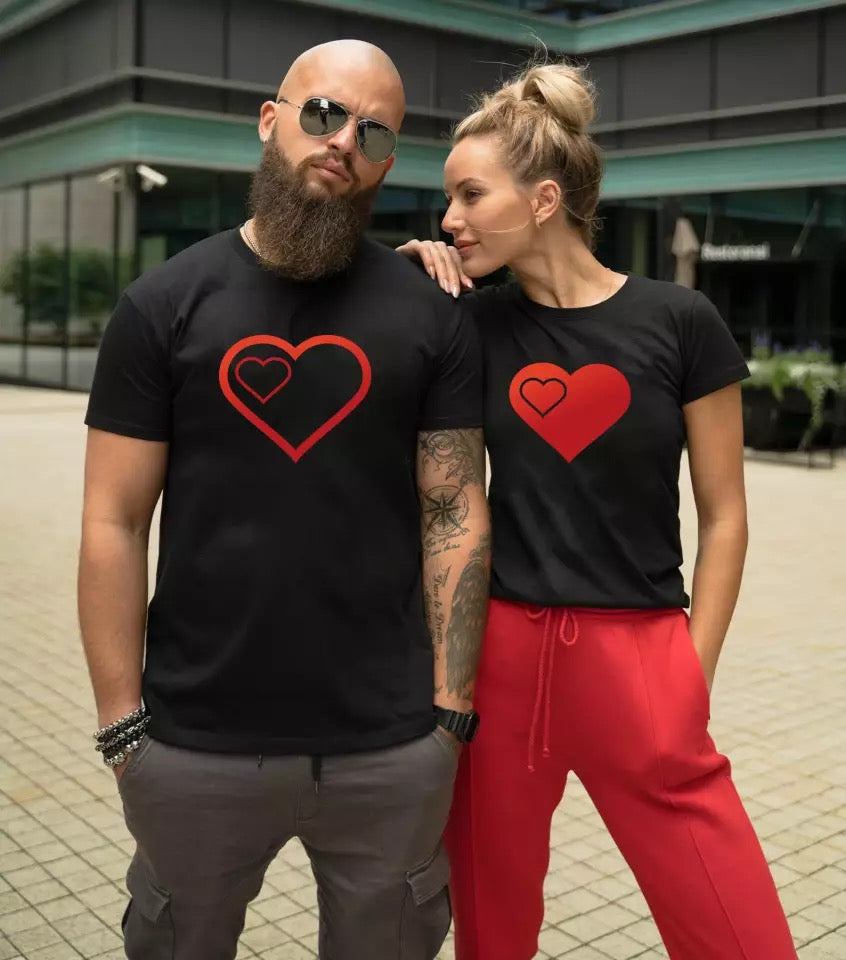 Tricouri Cuplu Red Heart (6626040512696)