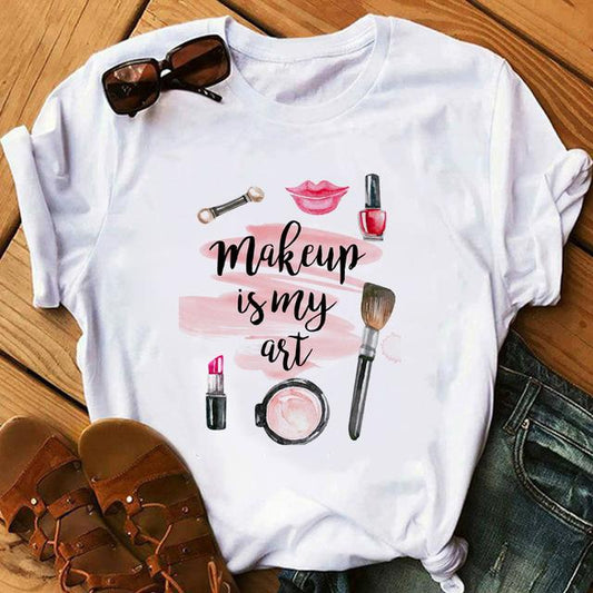 Tricou Makeup is my art (6584377016504)