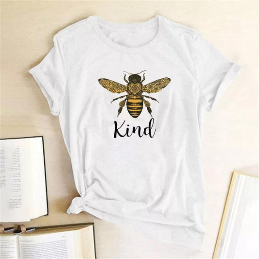 Tricou Bee Kind White (6583908630712)
