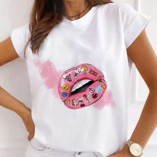 Tricou Pink Lips (6743791599800)