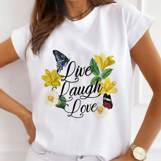 Tricou Love Laugh Love (6893231308984)