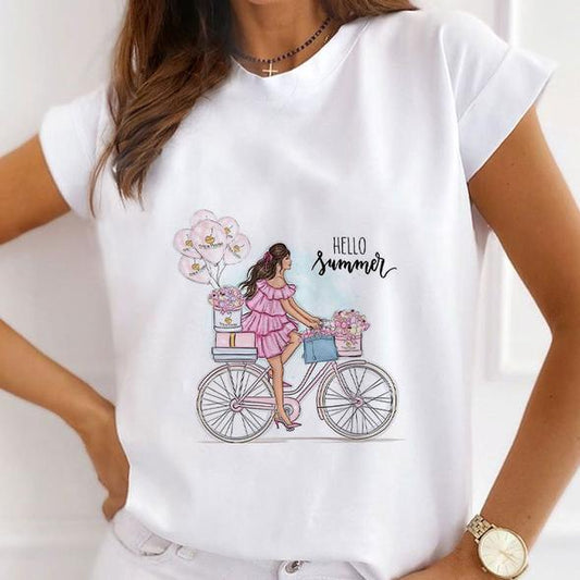 Tricou Bicycle Hello Summer (6892628345016)