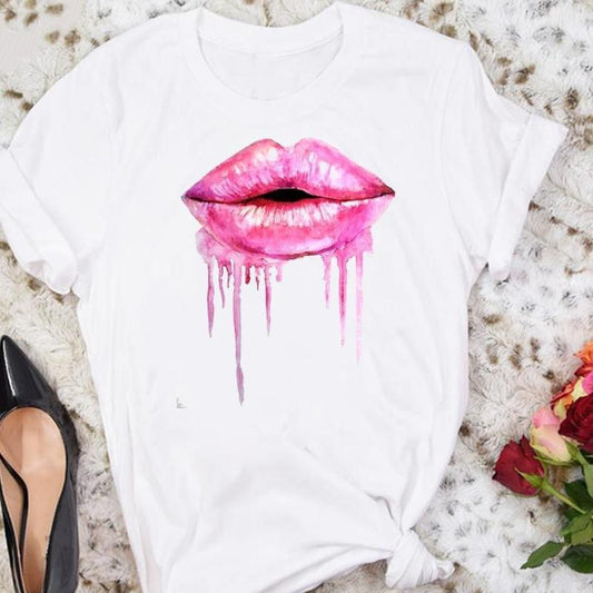 Tricou Pink Nice Lips (6894825341112)