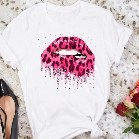 Tricou Sweet Pink Lips (6894820655288)