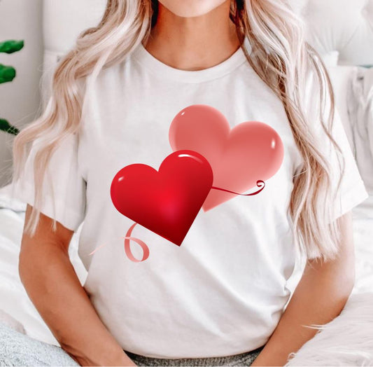 Tricou Valentine's Day 2 Hearts (7527744143578)