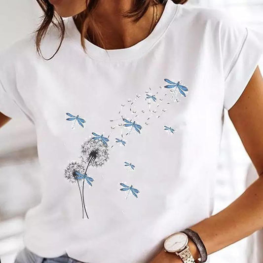 Tricou Blue New Butterflies (7703309189338)